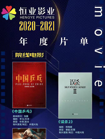 疫情下的恒業(yè)逆流而上，2020-2021年度片單公布！